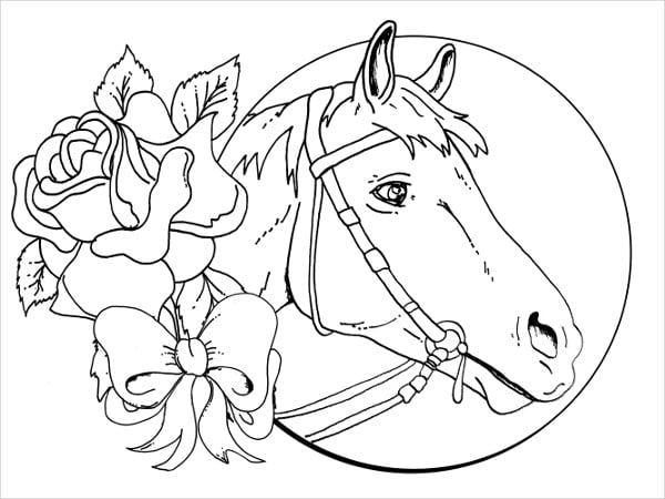 Horse coloring pages