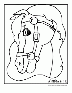 Horse coloring pages animal jr