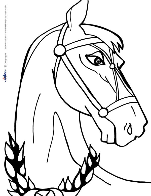 Printable horse coloring page