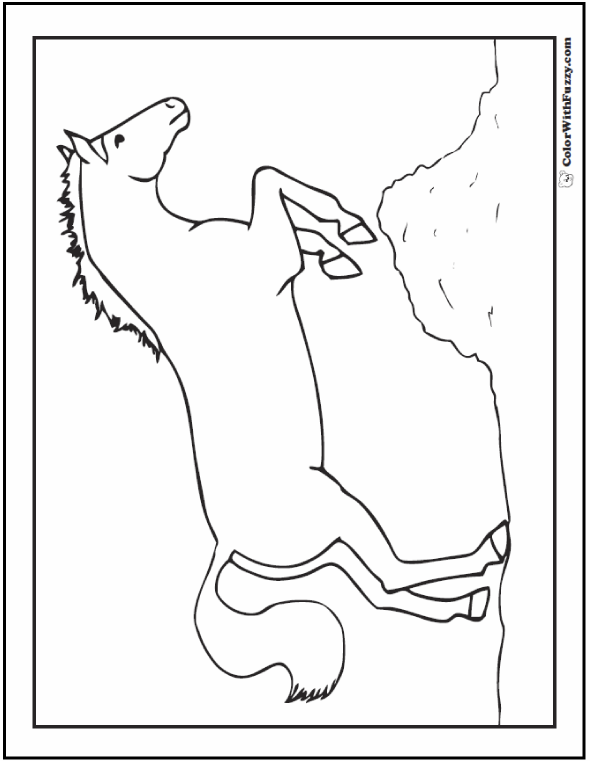 Horse coloring pages or more