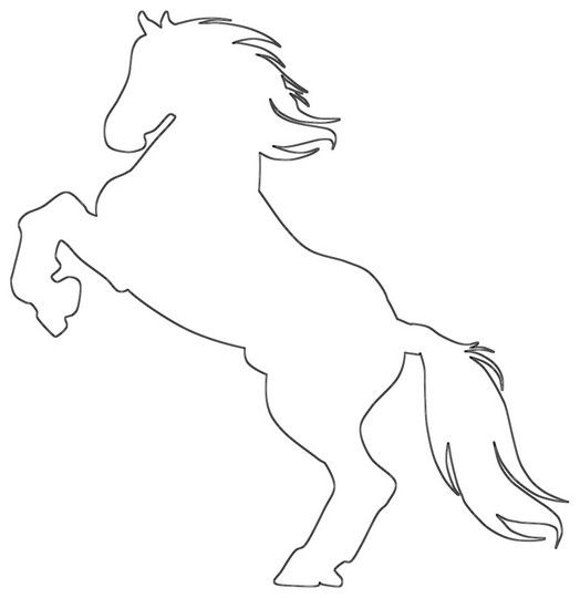 Horse coloring pages spirited horse outlines coloring pages horse coloring pages horse coloring horse outline