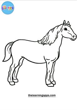 Free horse printable worksheets coloring pages mcpo by the learning apps