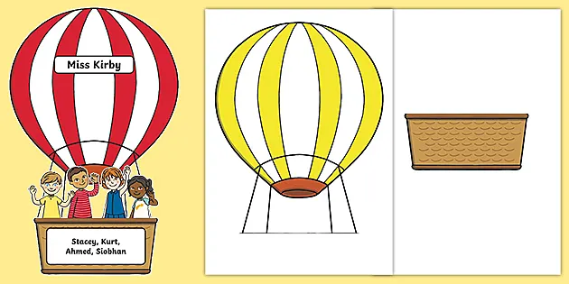 Printable templates of balloons kids colori craft