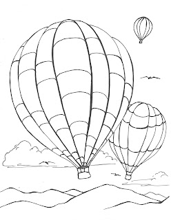 Creators joy hot air balloon coloring page