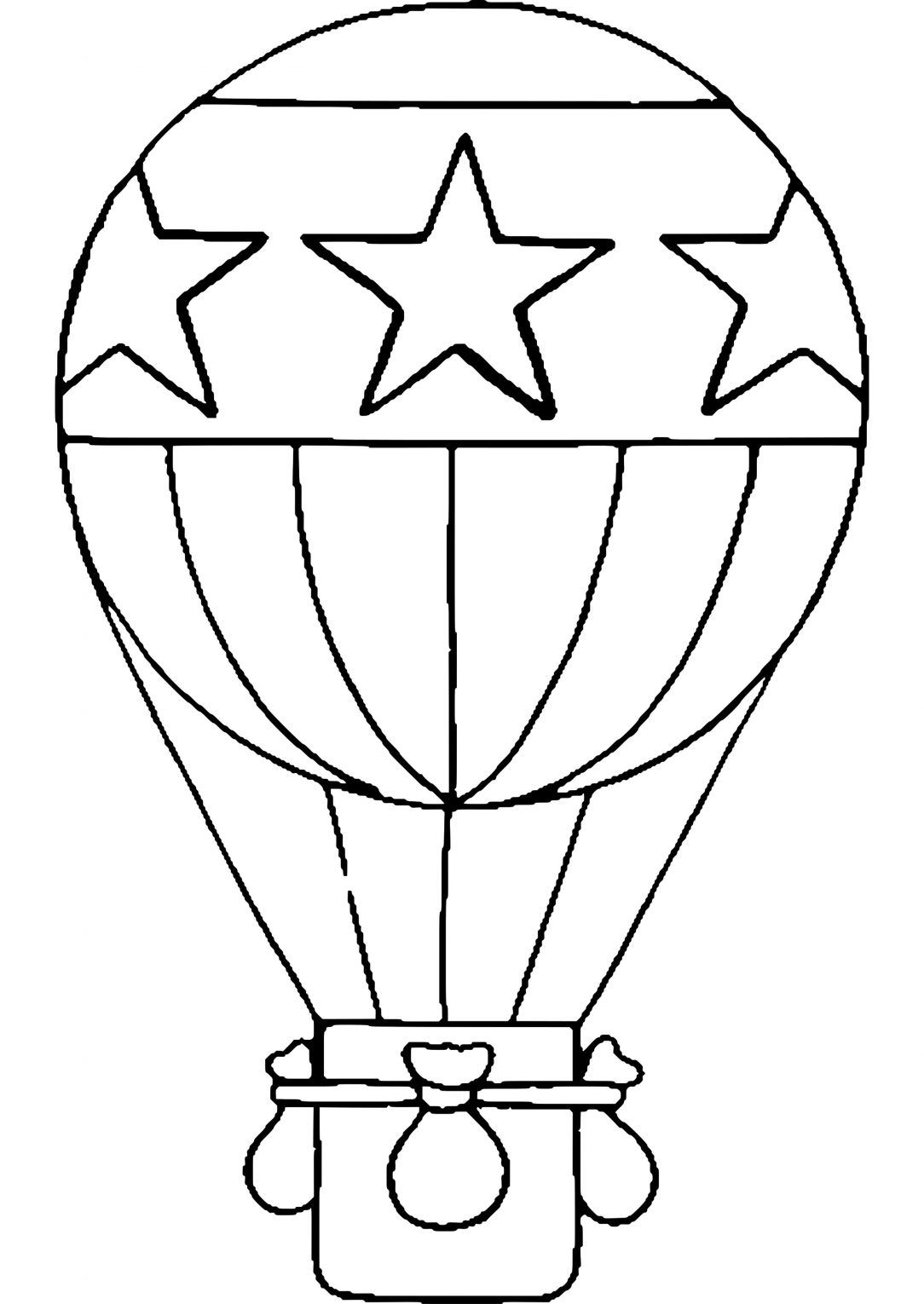 Coloring pages hot air ballon for kids coloring pages