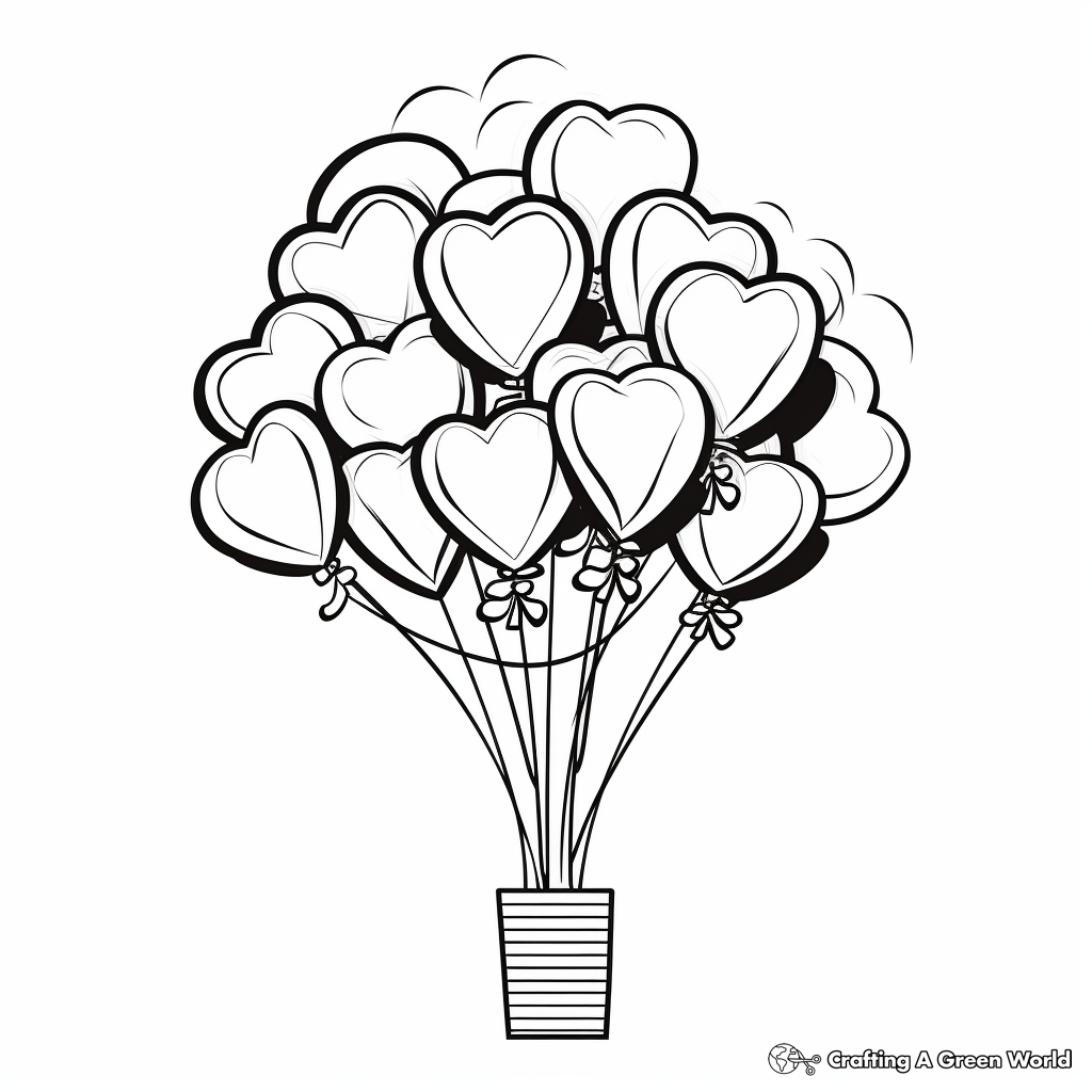 Balloon coloring pages