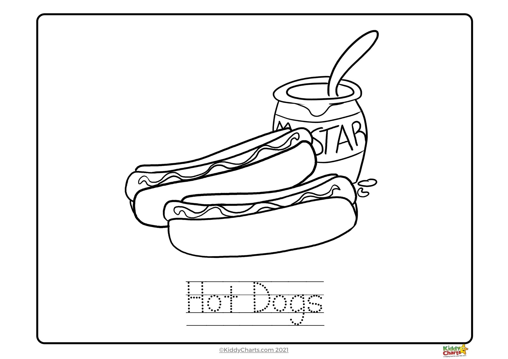 Food coloring pages a