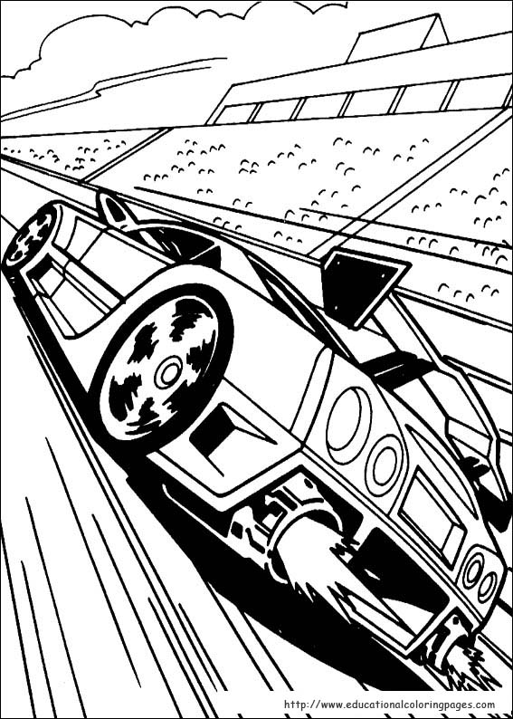 Hot wheels coloring pages free for kids