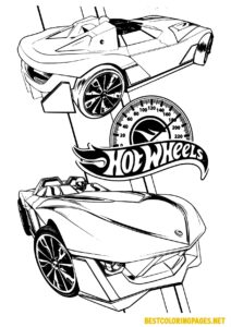 Hot wheels coloring pages