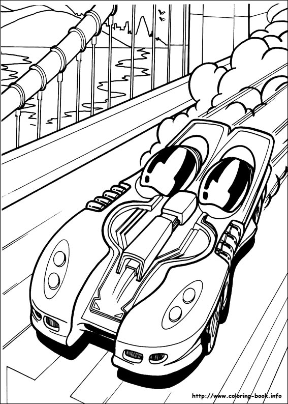 Hot wheels coloring picture