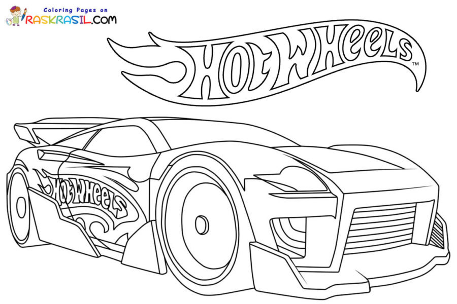 Hot wheels coloring pages