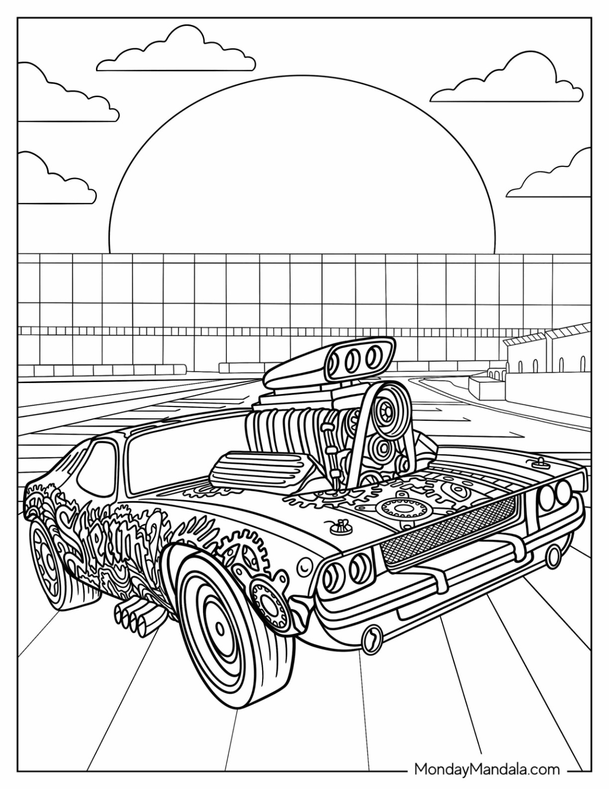 Hot wheels coloring pages free pdf printables