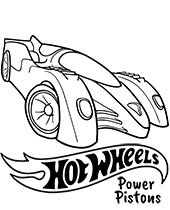 Printable hot wheels coloring pages