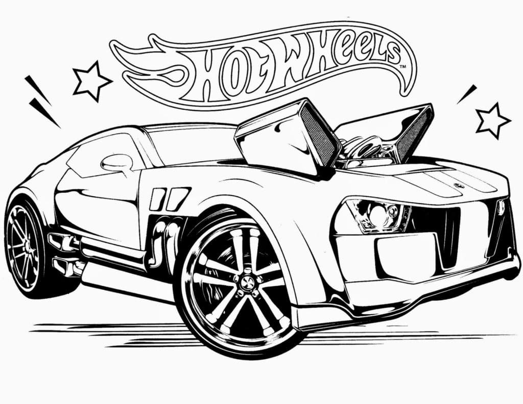 Hot wheels coloring pages