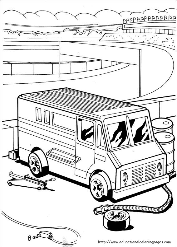 Hot wheels coloring pages free for kids