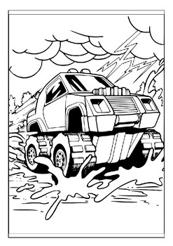 Printable hot wheels coloring pages collection rev up your childs imagination