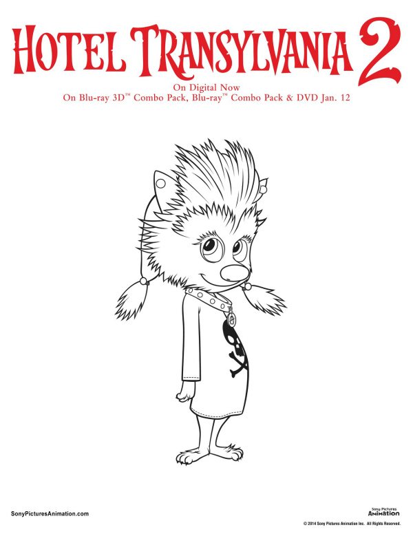 Free hotel transylvania printable winnie coloring page