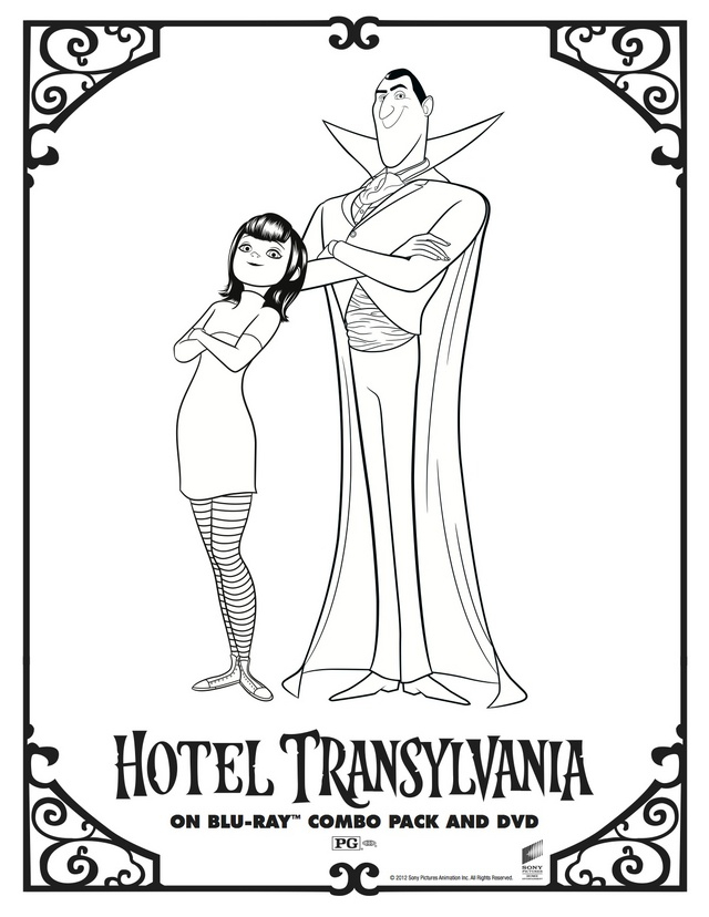 Hotel transylvania coloring pages