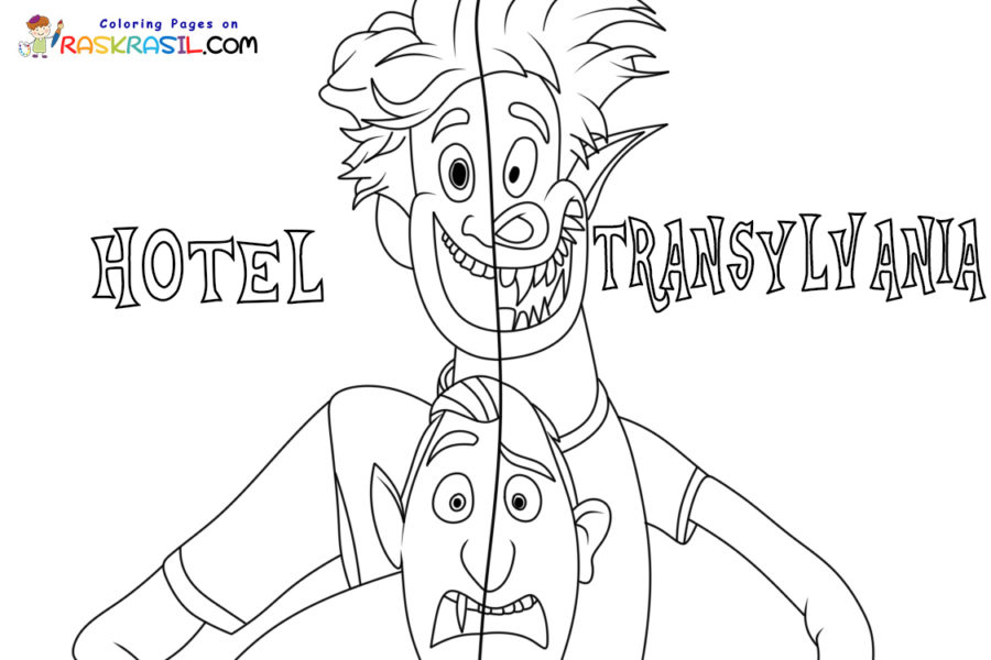 Hotel transylvania coloring pages