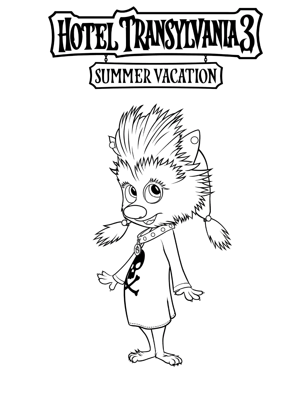 Hotel transylvania image coloring page