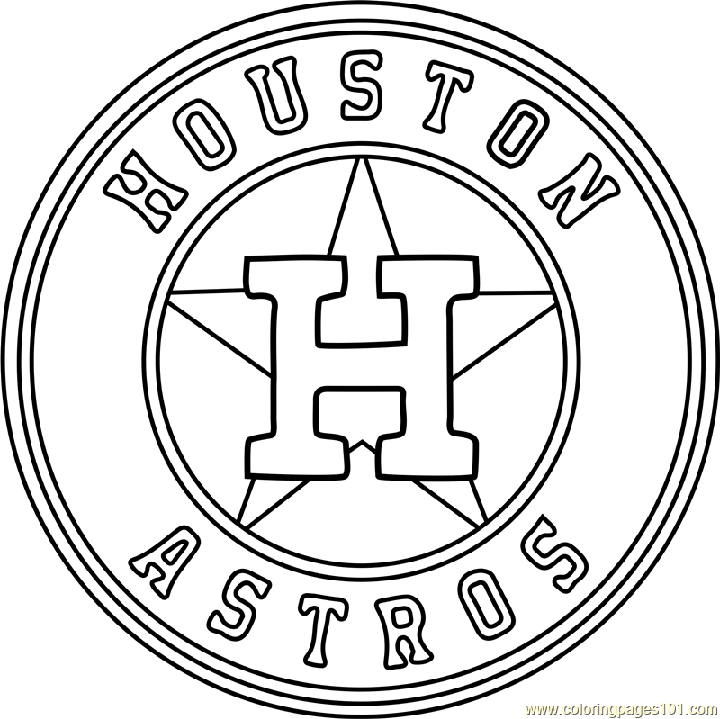 Houston astros logo coloring page baseball coloring pages houston astros houston astros logo