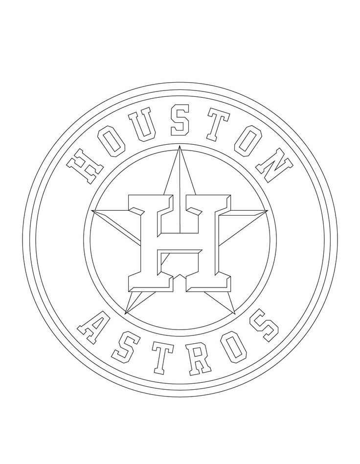 Printable houston astros coloring pages pdf ideas