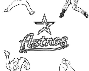 Astros coloring pages