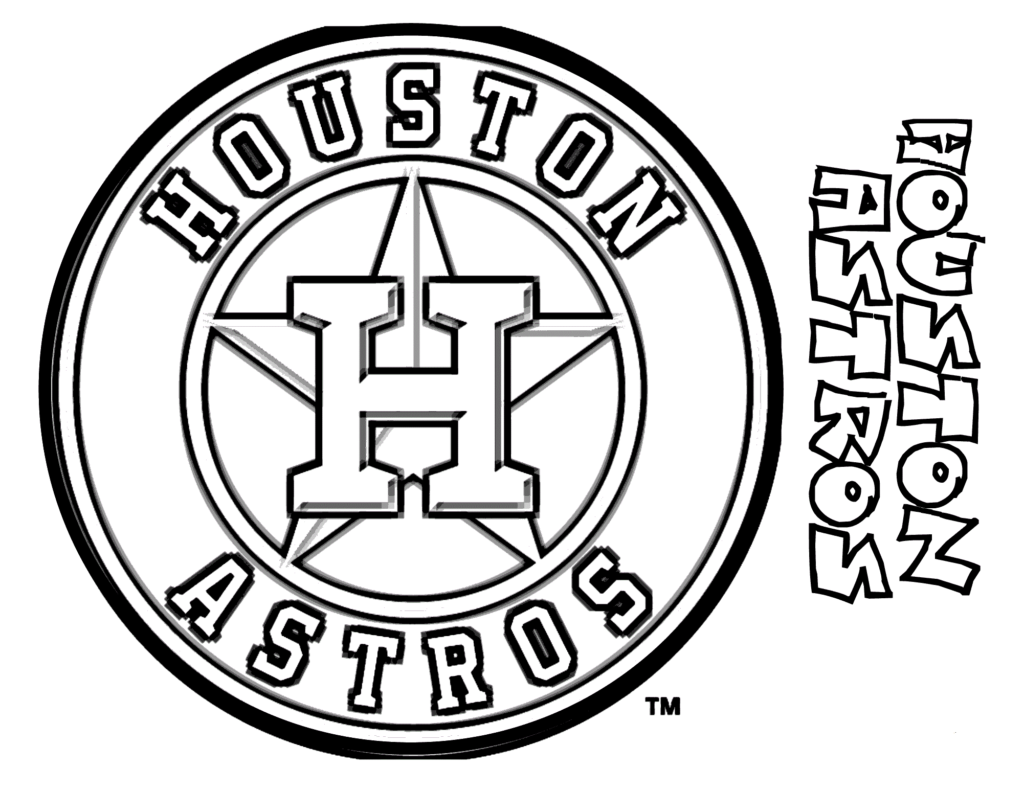 Printable houston astros coloring pages pdf ideas