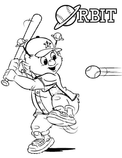 Orbit coloring pages for download here httphoustonastrosmlb houfanforummascotjsppages cute drawlings bendy and the ink machine old cartoons