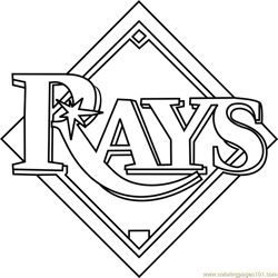 Houston astros logo coloring page for kids