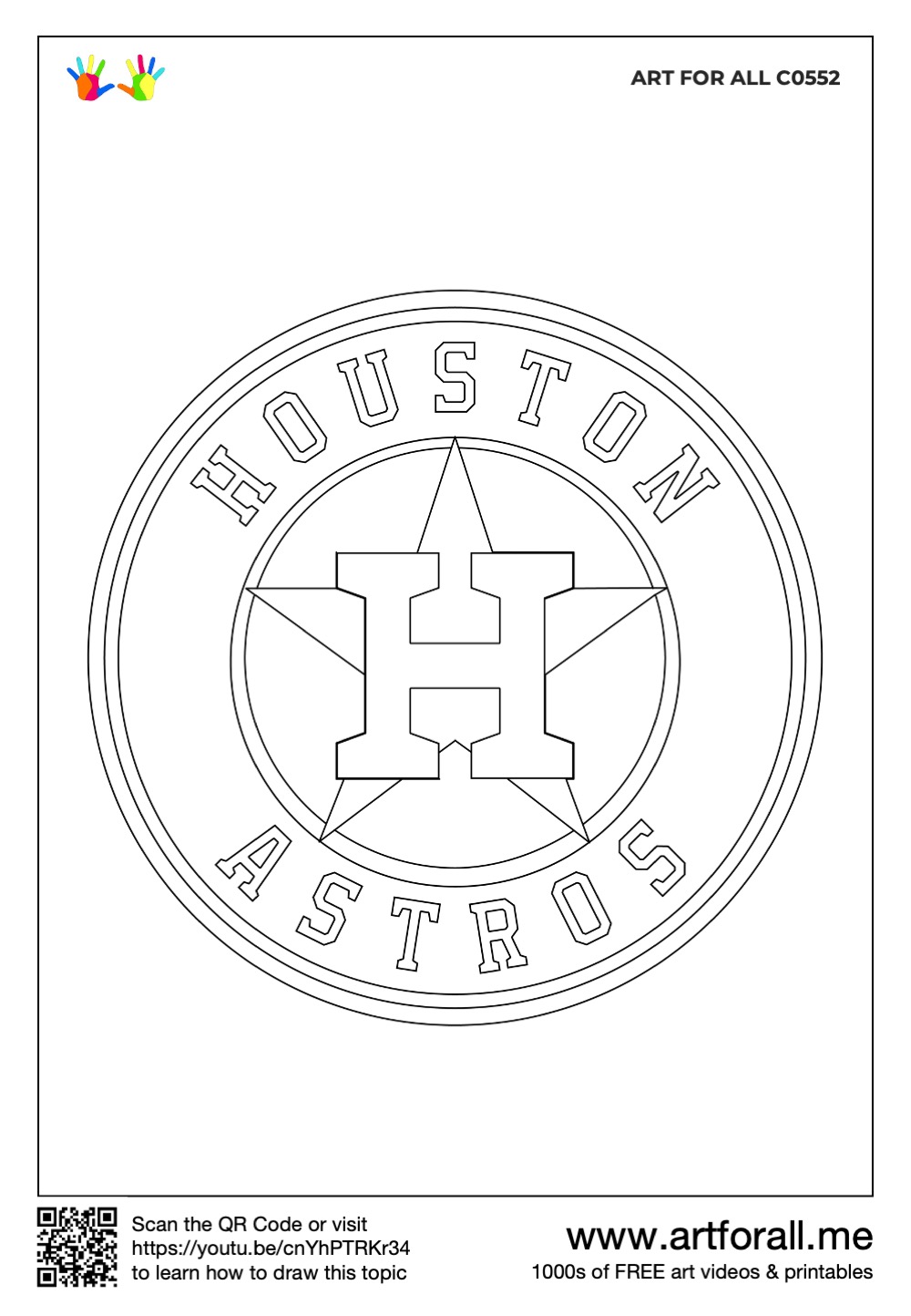 How to draw the houston astros logo mlb team