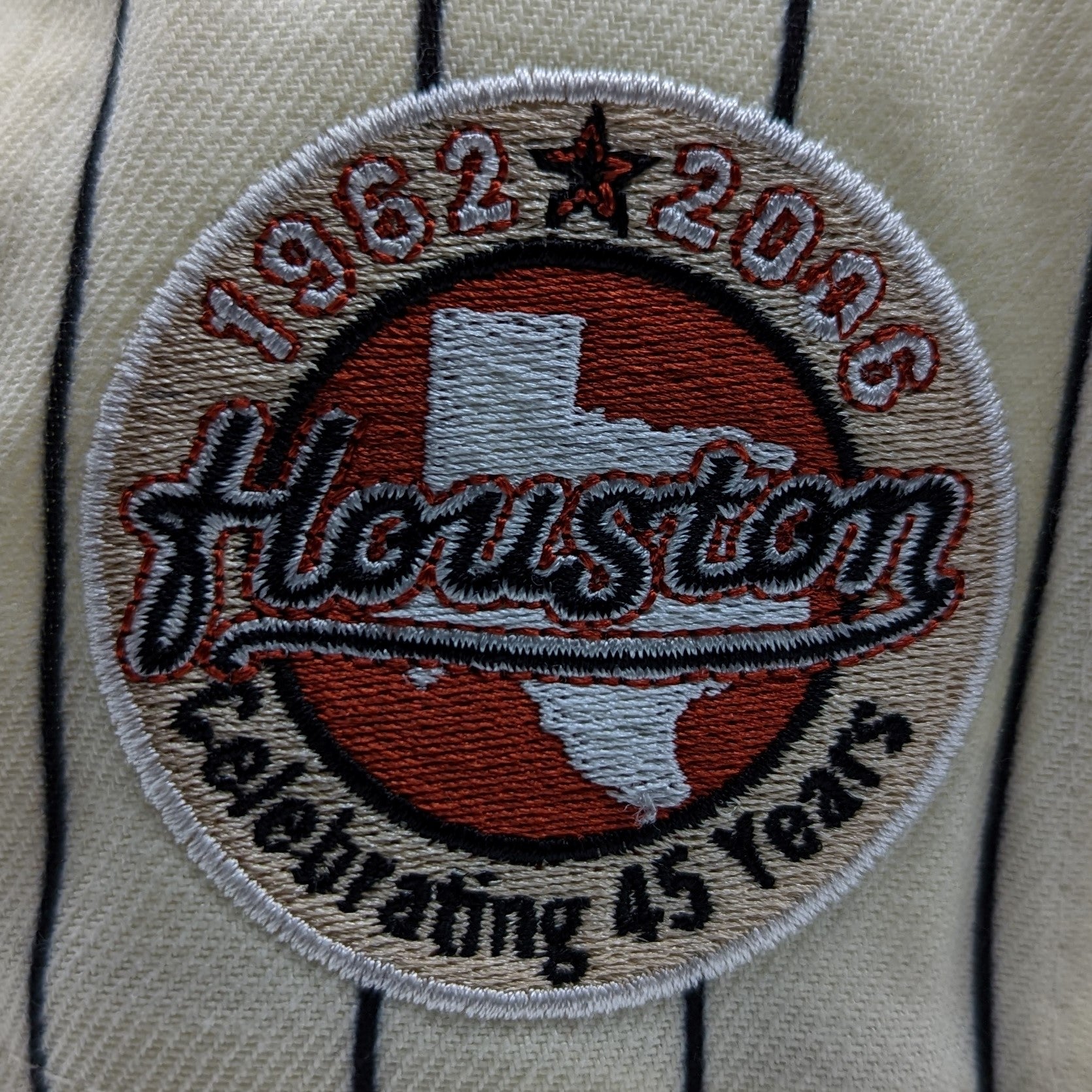 New era fifty houston astros th anniversary patch pinstripe heroes â