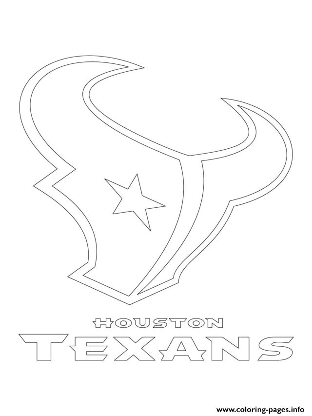 Print houston texans logo football sport coloring pages sports coloring pages texans logo coloring pages