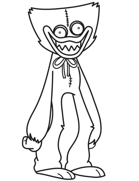 Huggy wuggy coloring pages