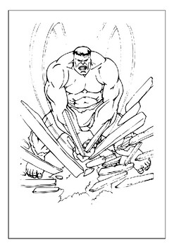 Join the incredible hulk on his heroic adventures with our coloring pages p