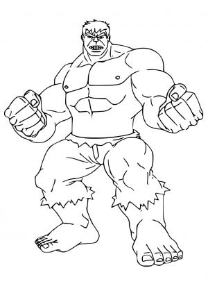 Free printable hulk coloring pages for adults and kids