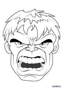 Free printable hulk coloring pages for kids