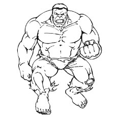 Popular hulk coloring pages for toddler