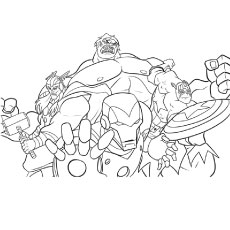 Popular hulk coloring pages for toddler