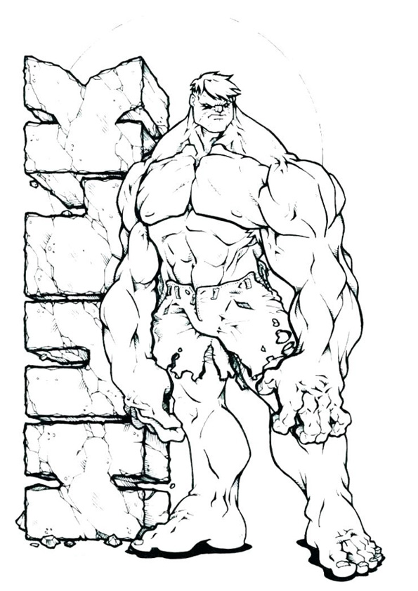 Coloring pages hulk coloring page