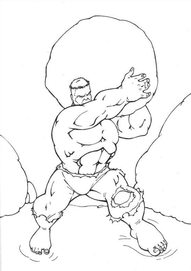 Free printable hulk coloring pages for kids