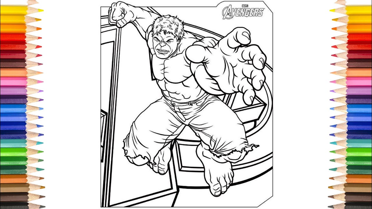 The avengers hulk coloring pages recolor incredible hulk coloring pages