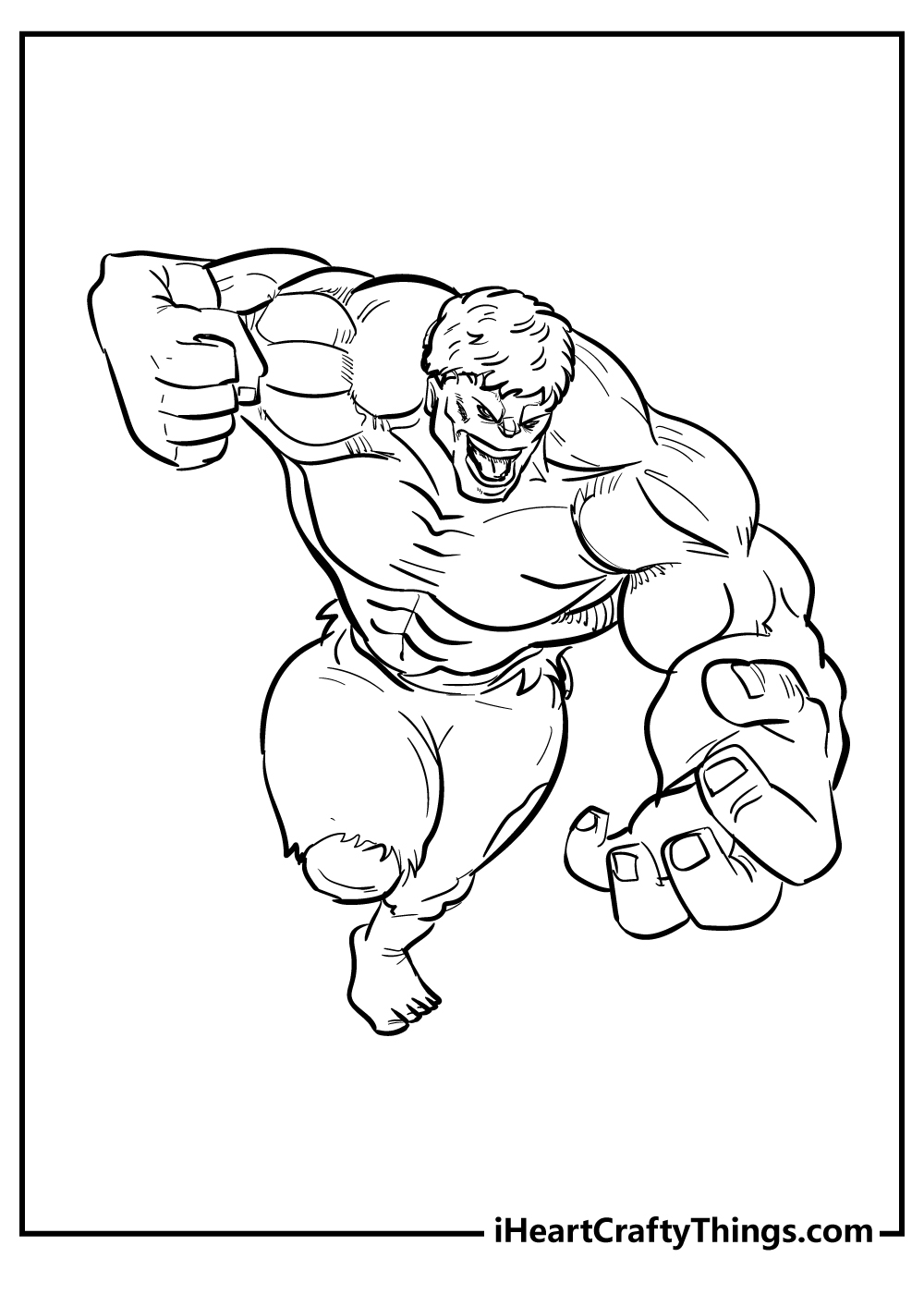 Hulk coloring pages free printables