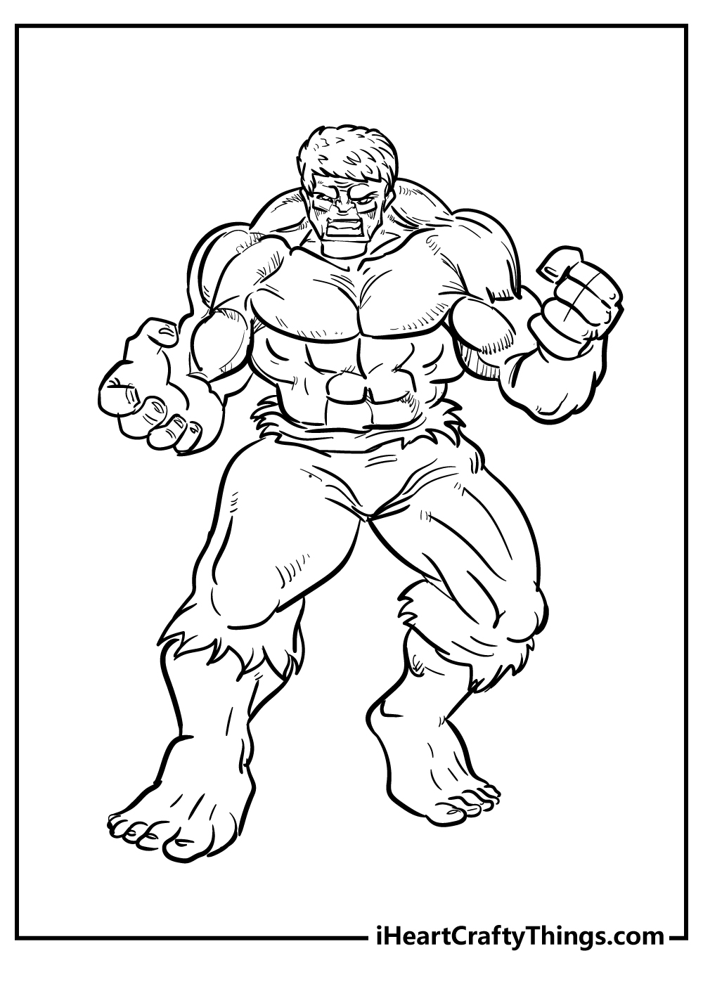 Hulk coloring pages free printables