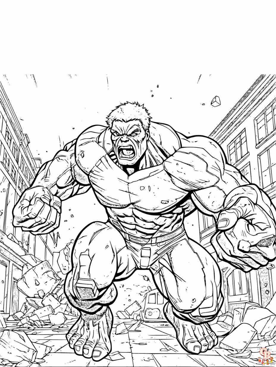 Transform into a hero with s hulk coloring pages