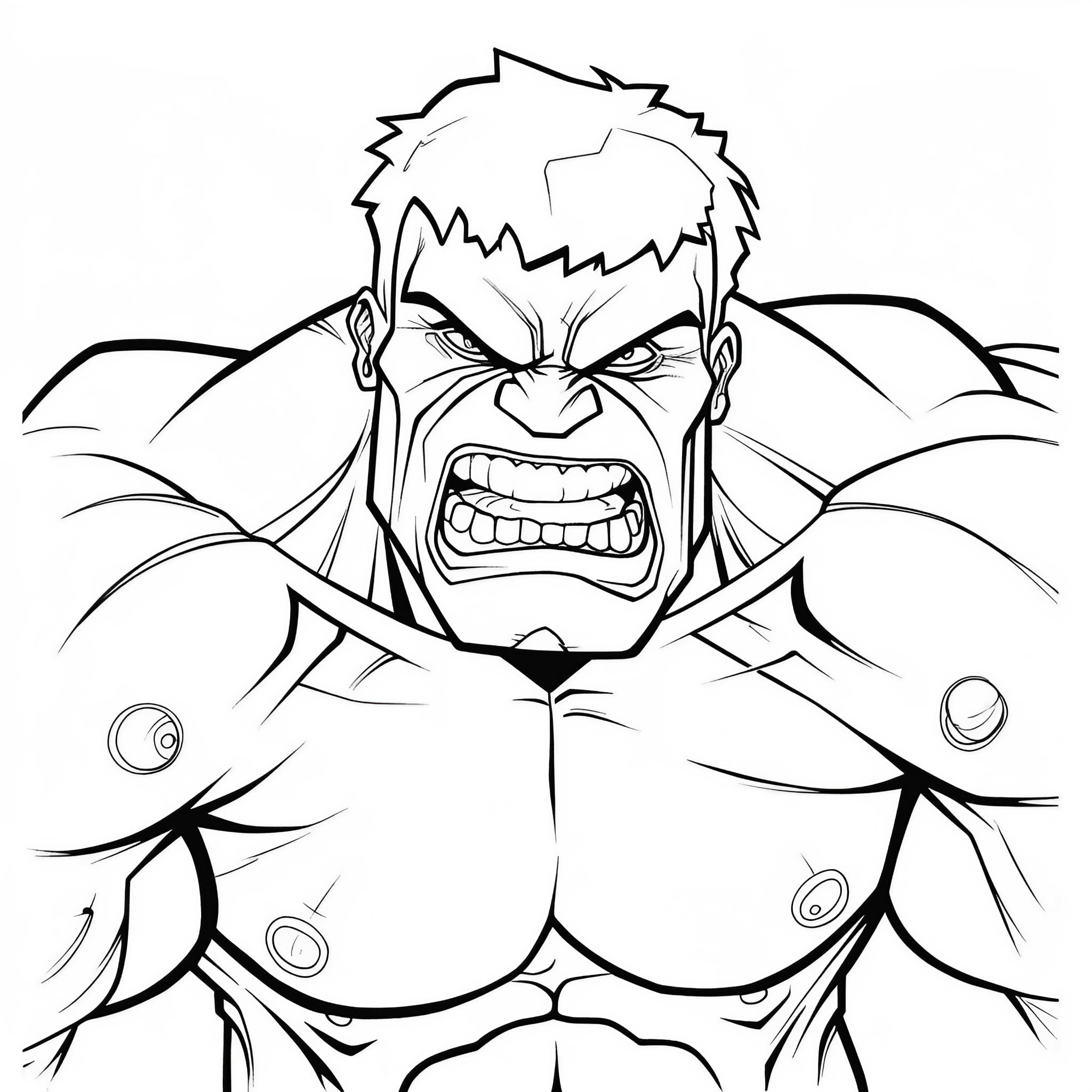 Hulk coloring pages for free printable