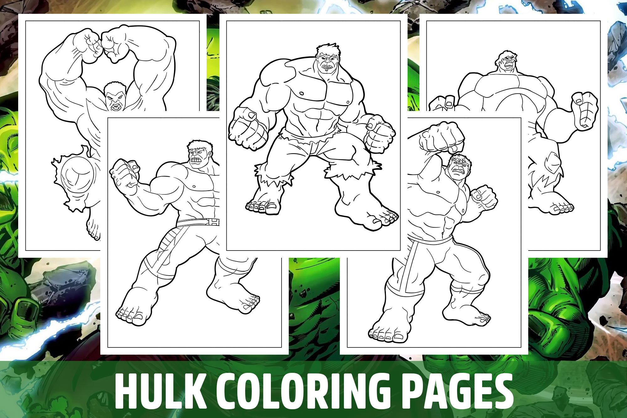 Hulk coloring pages for kids girls boys teens birthday school activity made by teachers