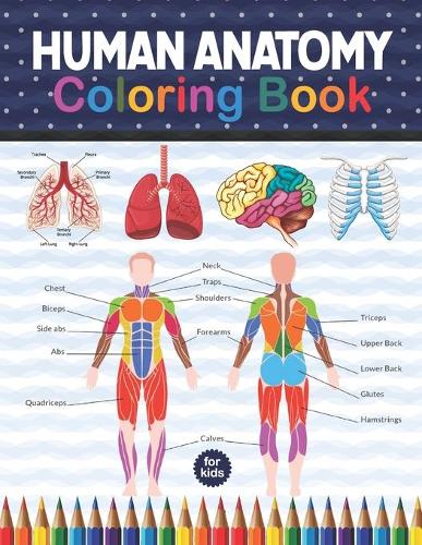 Human anatomy coloring book for kids by shirkaylene publication