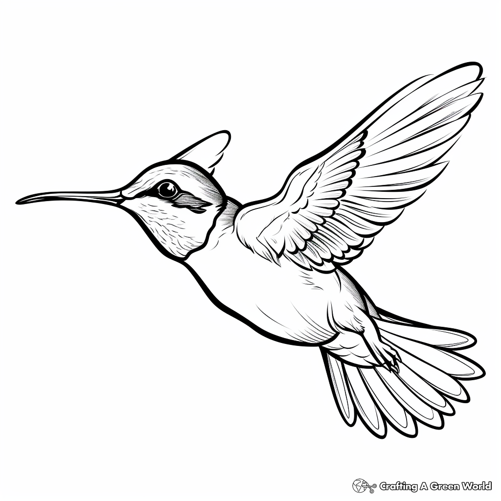 Hummingbird coloring pages