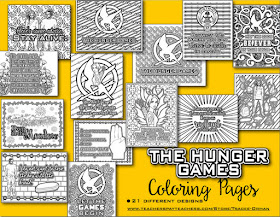 Hunger games lessons hunger games coloring book pages for teens and adults